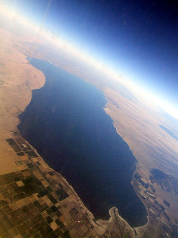 Aerial image of the Sultan Sea
