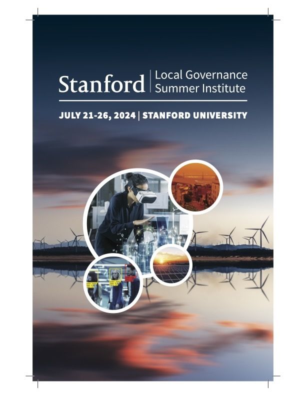 Flyer for the Local Governance Summer Institute in July 0f 2024